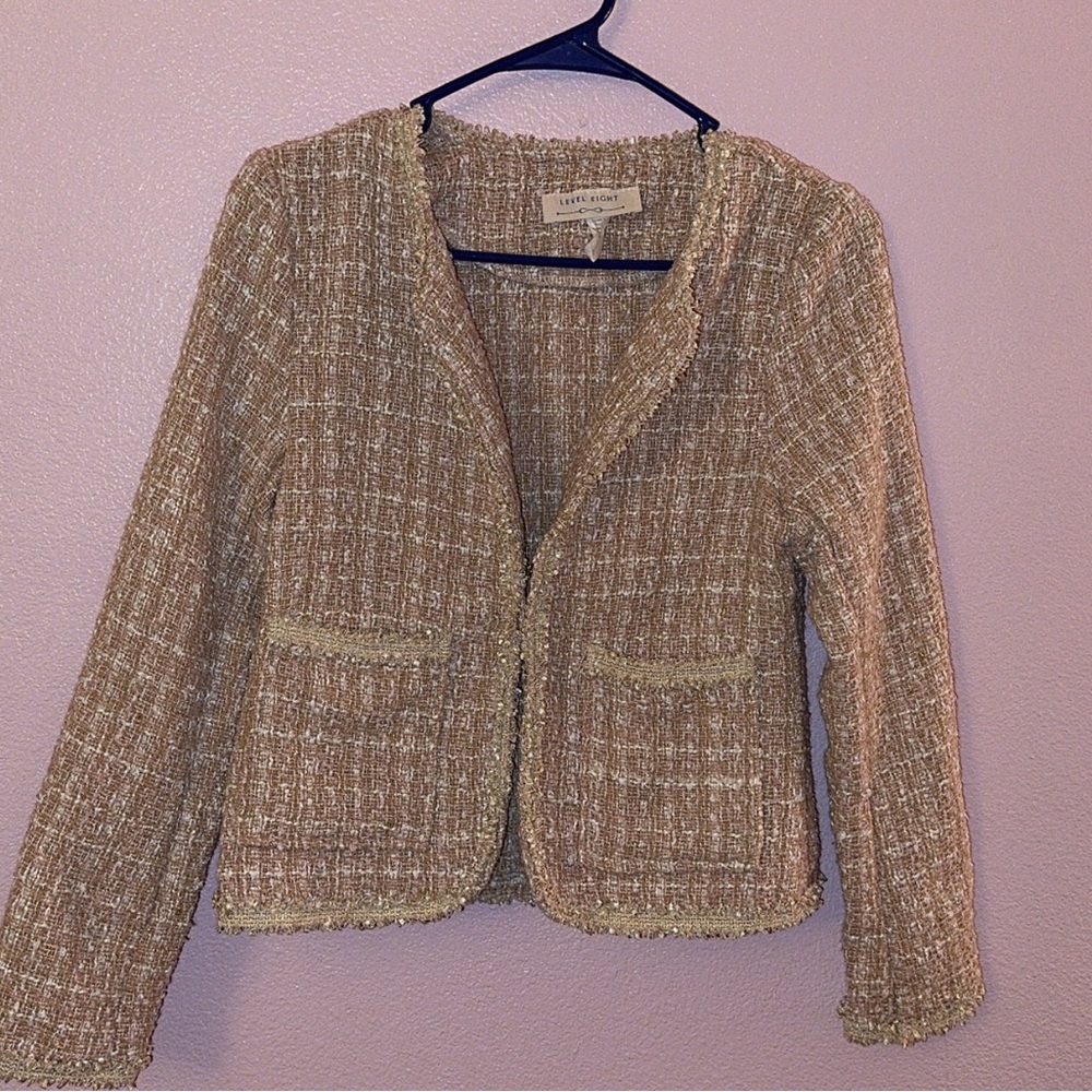 Vintage Light Pink Tweed Blazer 💓